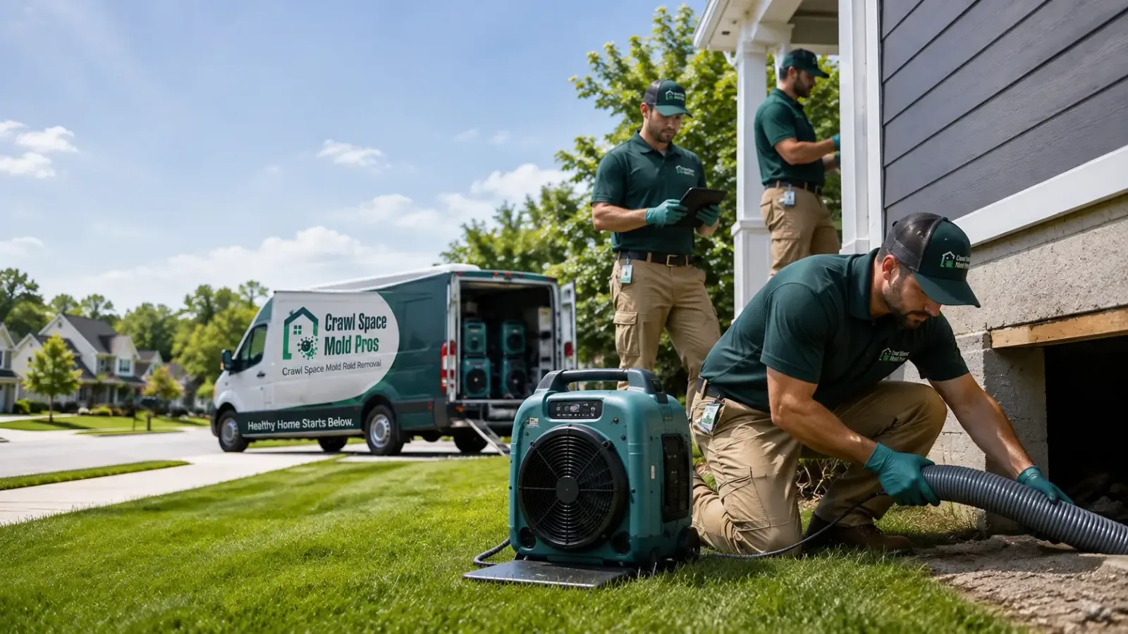 Crawl Space Mold Removal in Hudson, IL